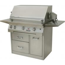 Solaire 36 Inch InfraVection Propane Gas Grill With Rotisserie On Premium Cart - SOL-AGBQ-36CXVI-LP image