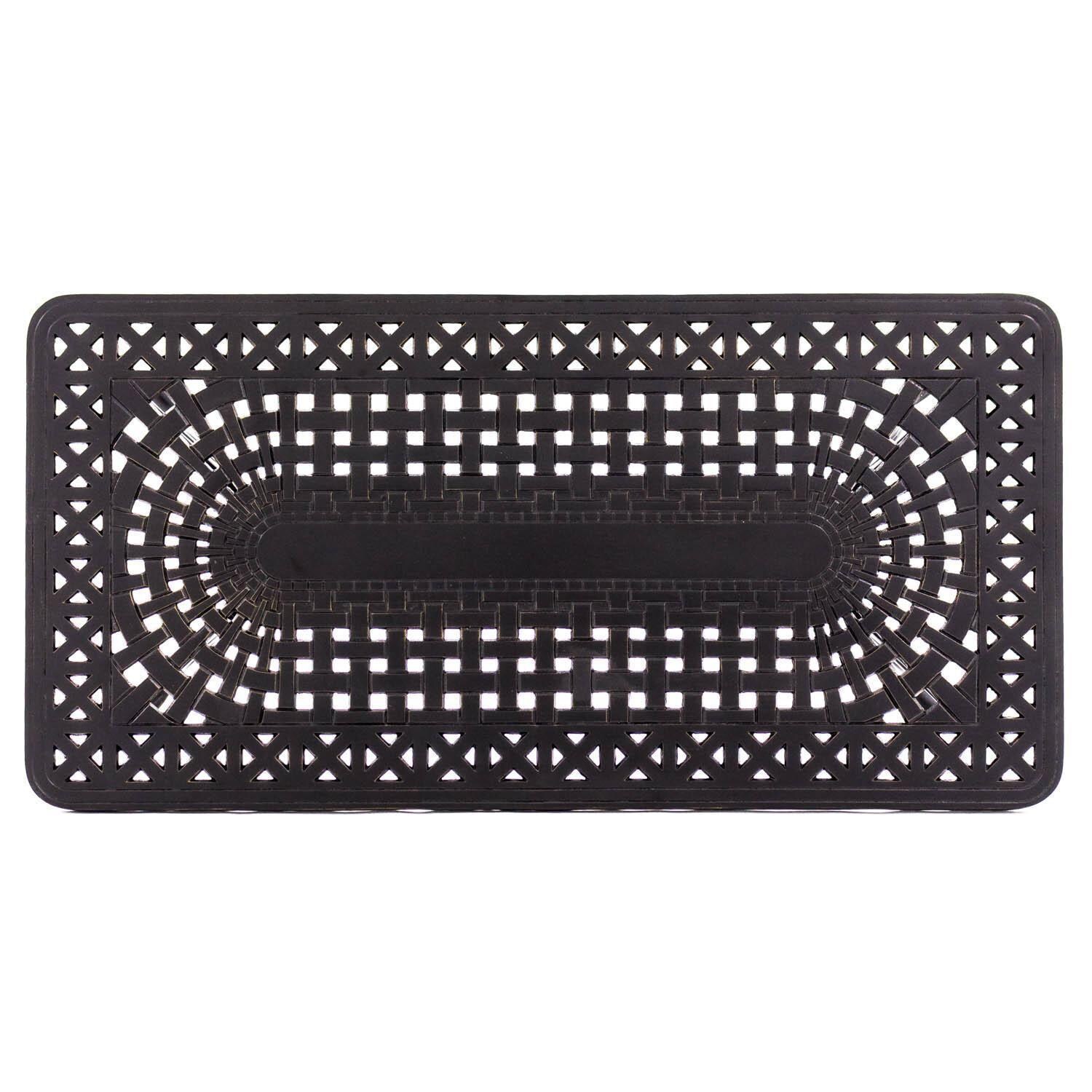 Du Monde 42 X 21 Inch Rectangular Cast Aluminum Outdoor Coffee Table - Top View thumbnail