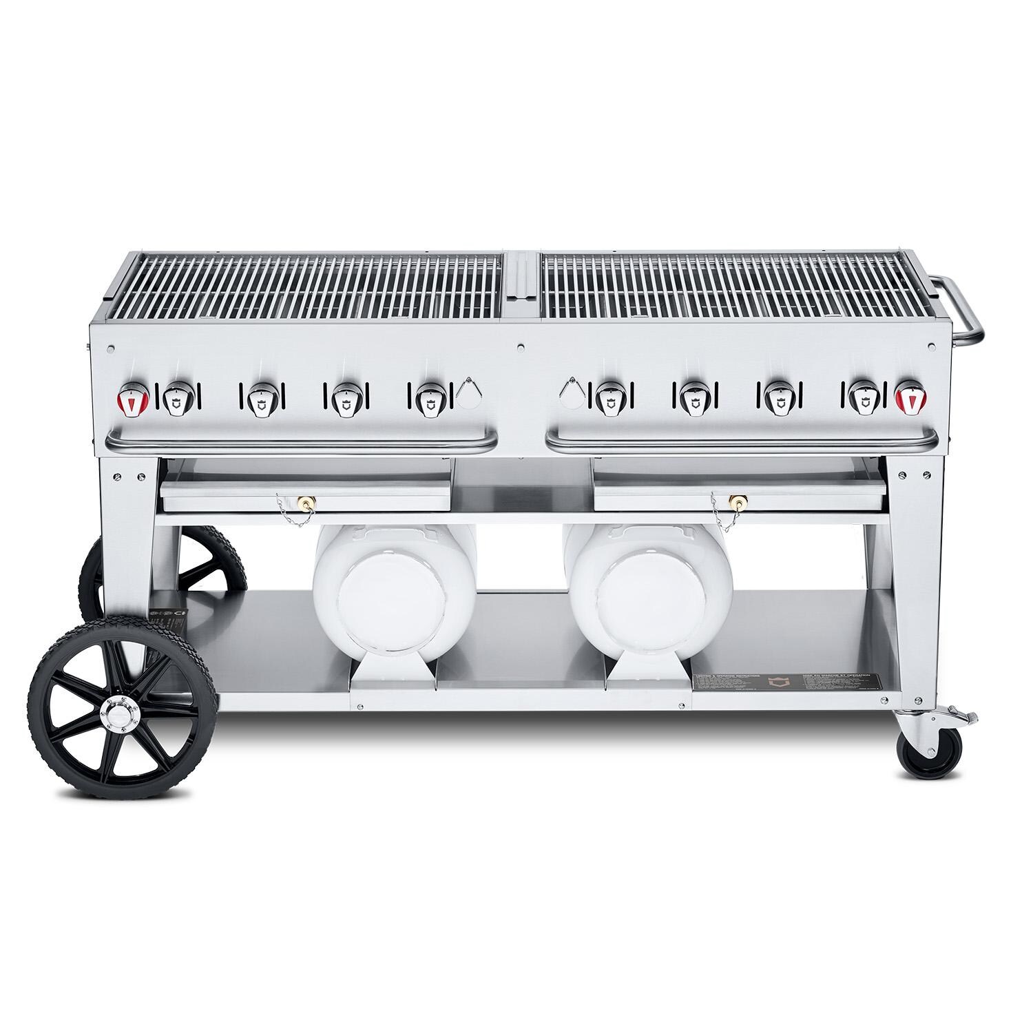 Crown Verity 60-Inch Club Series Grill W/Horizontal Tanks - CV-CCB-60