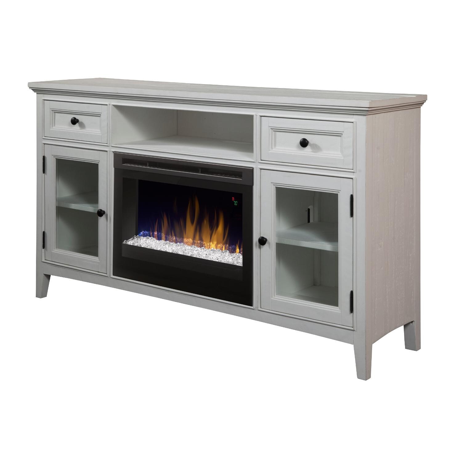 Dimplex Sophia 62-Inch Electric Fireplace Media Console - Acrylic Ice Embers - Ivory - GDS25G5-4400IV thumbnail