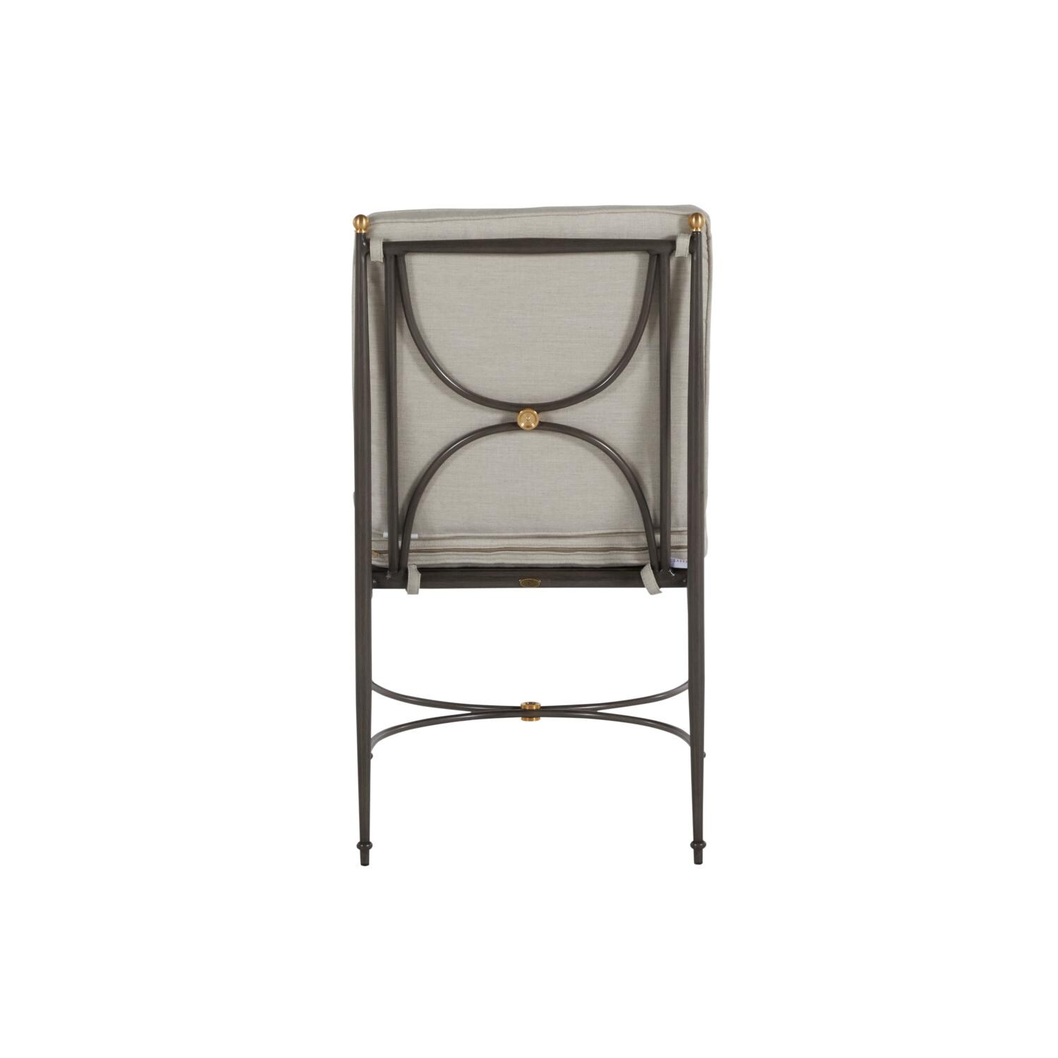 Summer Classics 436831+C833H6101W6101 Roma Aluminum Side Chair - Rear View thumbnail