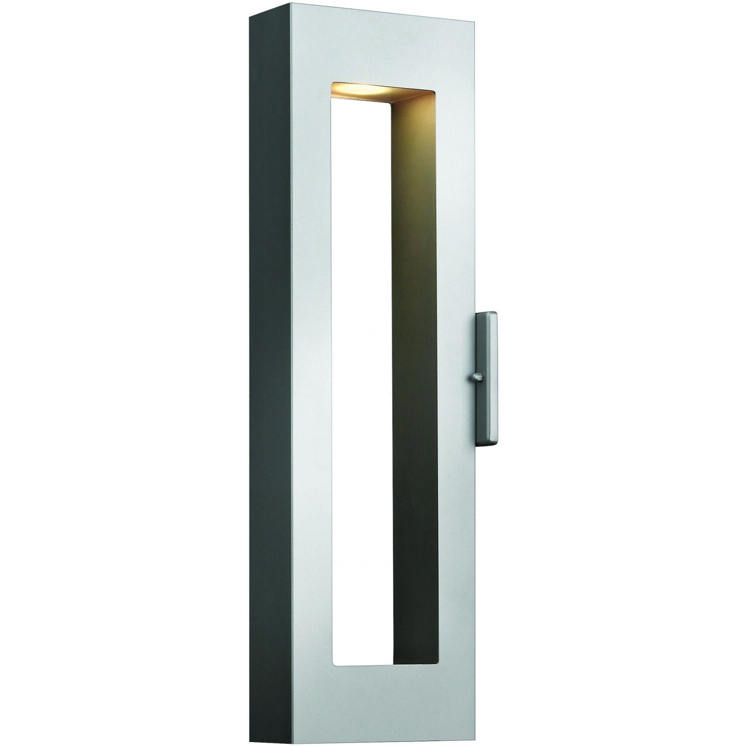 Hinkley Lighting Atlantis Two Light 24-Inch Dark Sky Outdoor Wall Light - Titanium - 1644TT