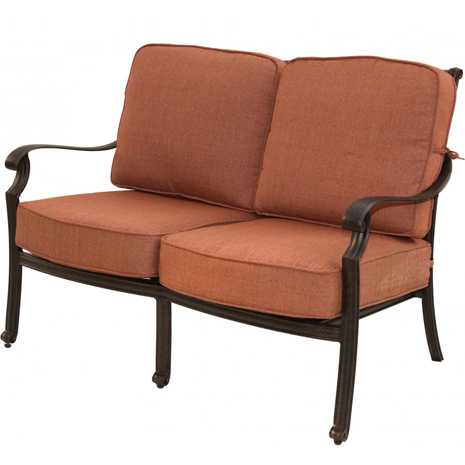 Darlee St. Cruz Cast Aluminum Loveseat thumbnail