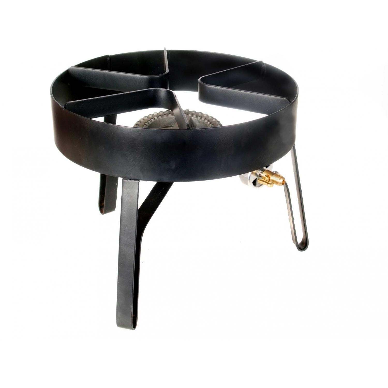Cajun Cookware Low Pressure Propane Gas Burner On Low Stand - Front View thumbnail