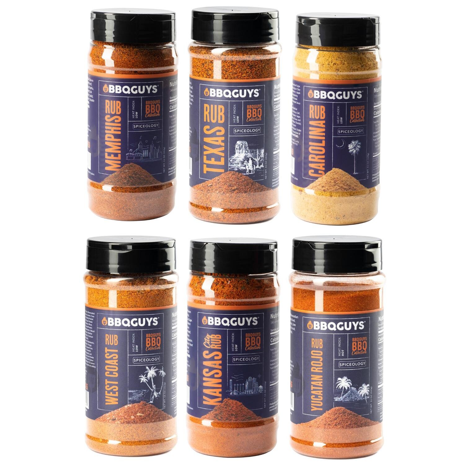 BBQGuys Signature x Spiceology Regional Collection Rub Variety Pack