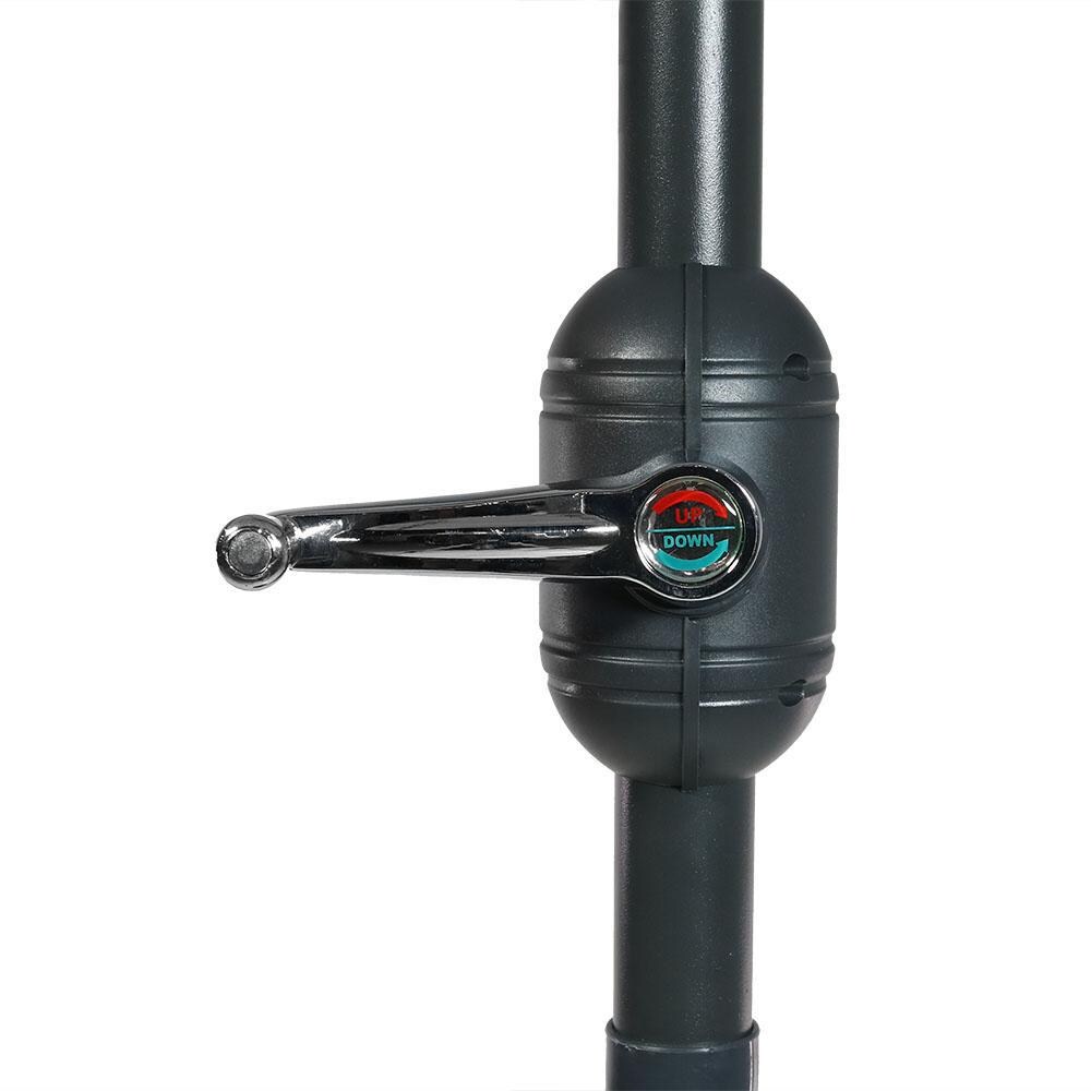 Ultimate Patio 9 Ft. Octagonal Patio Umbrella W/ Crank & Tilt - Catalina Beach Stripe - Crank Lift thumbnail