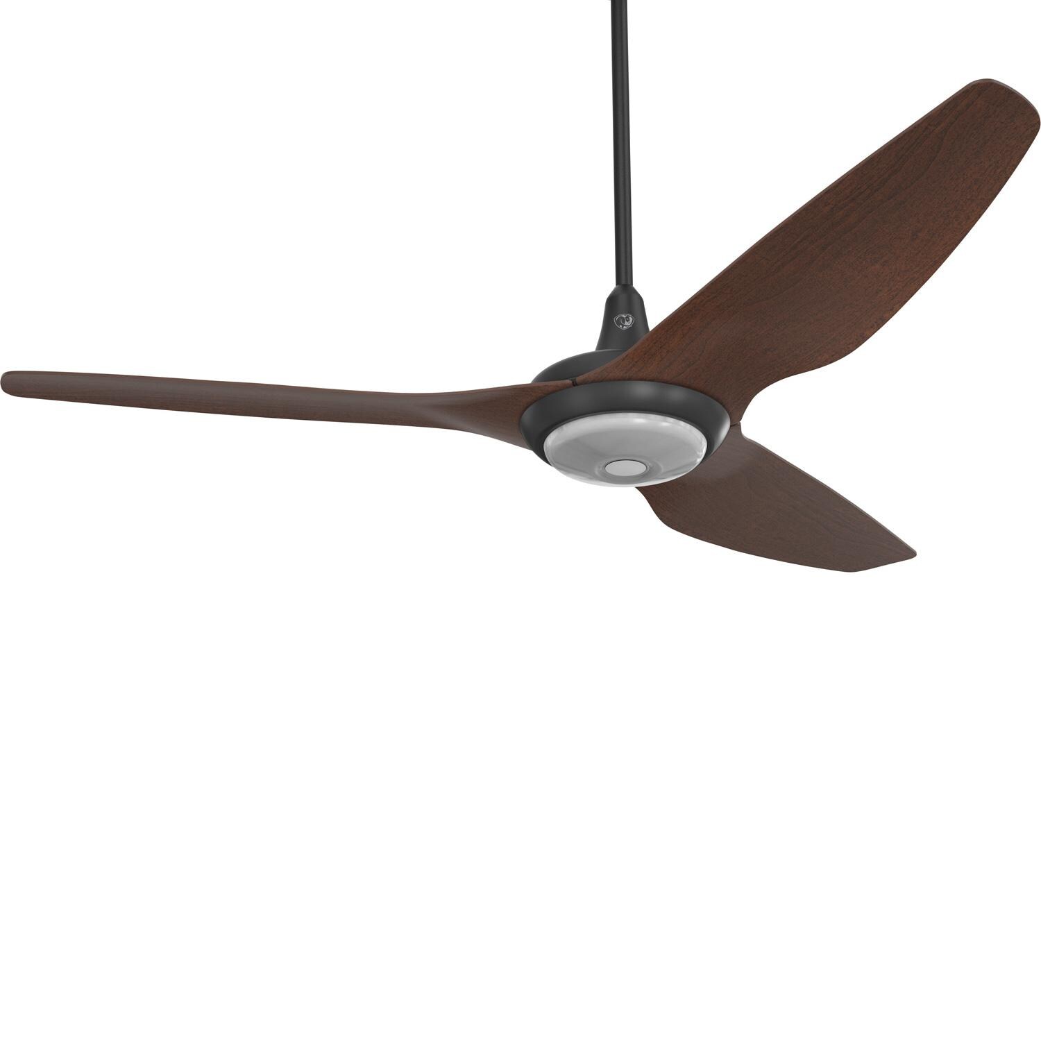 Big Ass Fans 60-Inch Haiku Ceiling Fan Universal Mount W/32-Inch Downrod & Downlight in Black/Cocoa - MK-HK4-052506A258F654G10I32S2