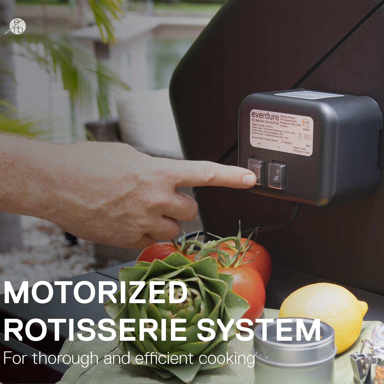 Everdure HBG3ROTISUS Rotisserie Kit Furnace 2B Grill - On/Off Switch thumbnail