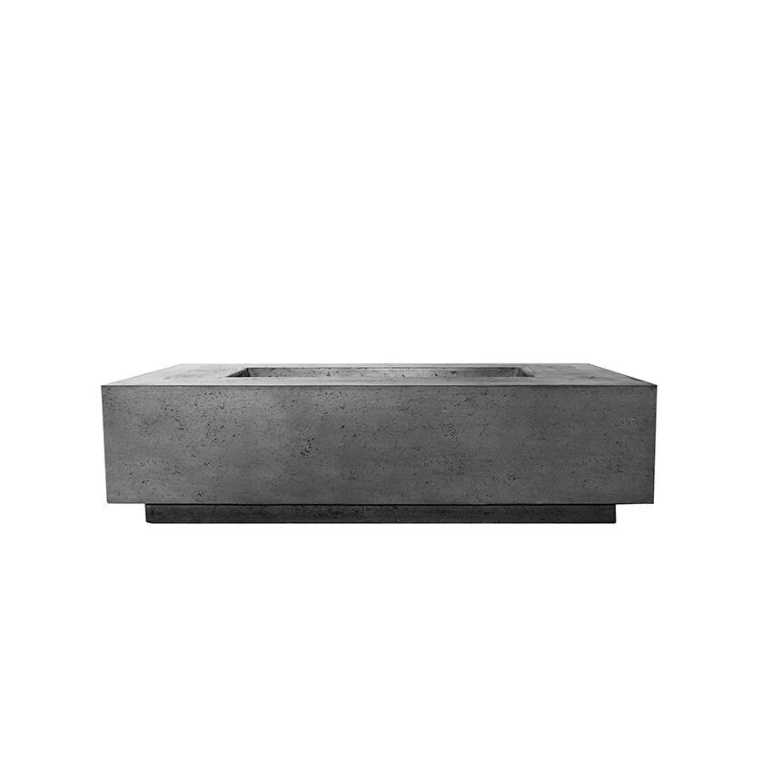 Prism Hardscapes Tavola 8 60-Inch Natural Gas Rectangular Fire Pit Table - Pewter - PH-473-4NG image
