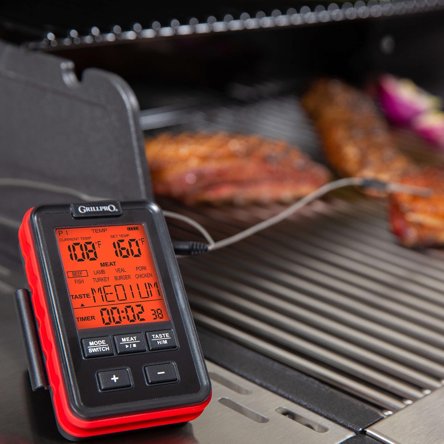 GrillPro Side Table Thermometer - 13925 - In Use - Lifestyle thumbnail