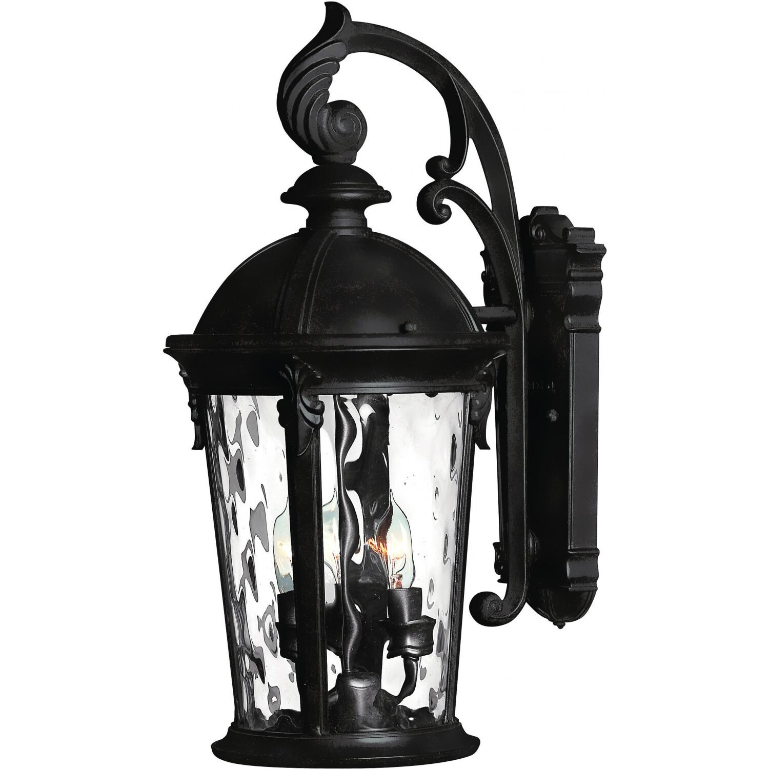 Hinkley Lighting Windsor 1898BK 40W Three Light Outdoor Wall Lantern - Black thumbnail