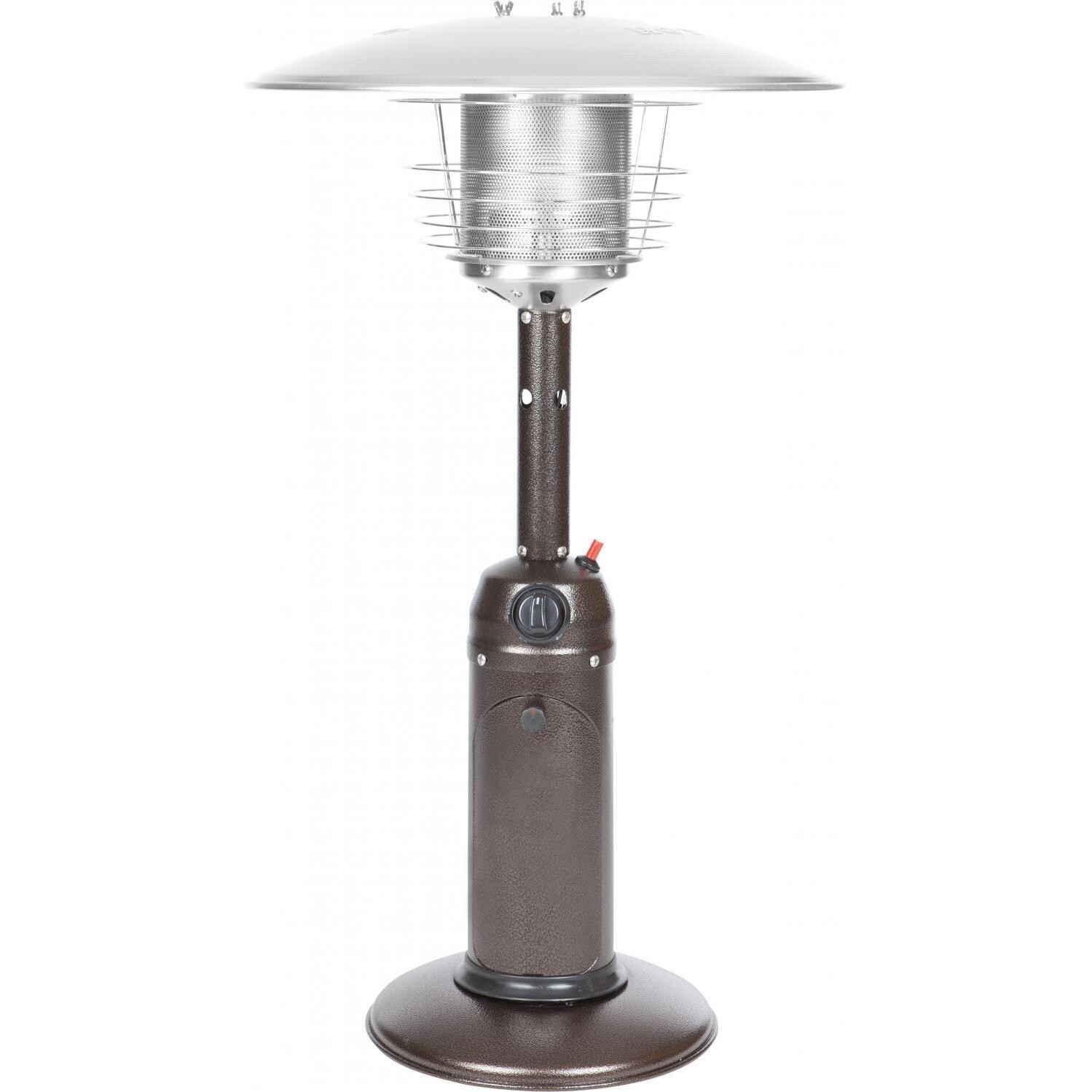 Ultimate Patio 10,000 BTU Propane Gas Portable Tabletop Patio Heater - Hammered Bronze - White Background thumbnail