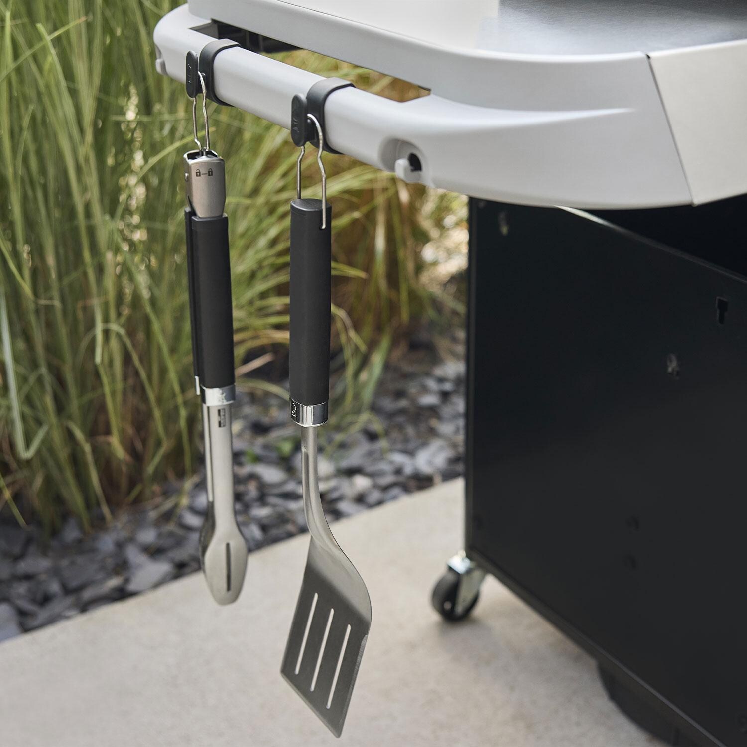 Weber 3400519 Works Tool Hooks Set - Spatula & Prongs on Hooks - Lifestyle thumbnail