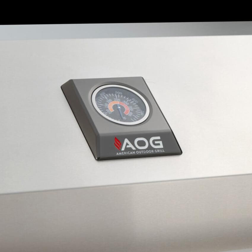 American Outdoor Grill AOG36LN 36-in L-Series Built-In Natural Gas Grill with Lights and Rotisserie - Temperature Gauge - Detail thumbnail
