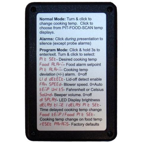 Pitmaster IQ130 Bluetooth BBQ Temperature Regulator Kit - Rear View of Controller thumbnail