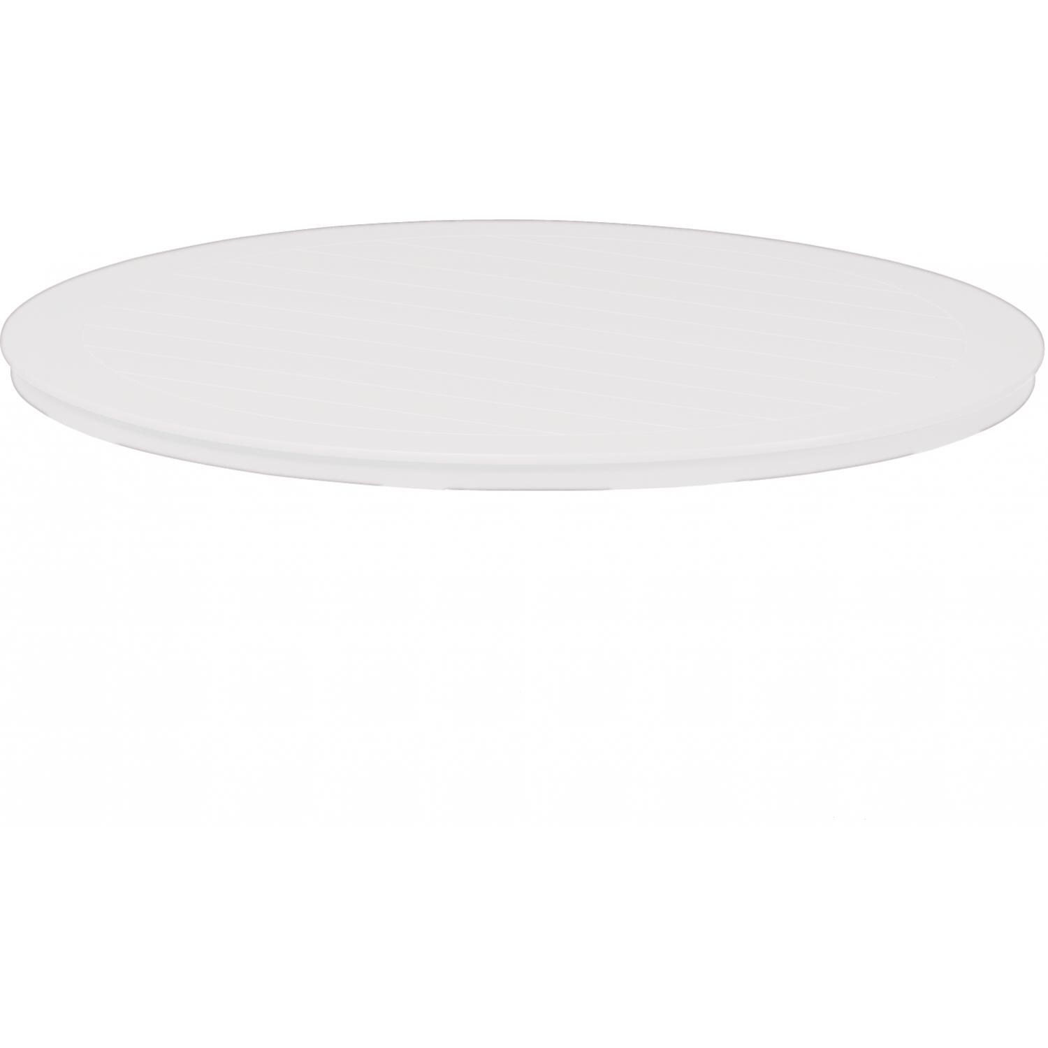 Telescope Casual 54-Inch Round MGP Table Top Only With Umbrella Hole - Textured Snow