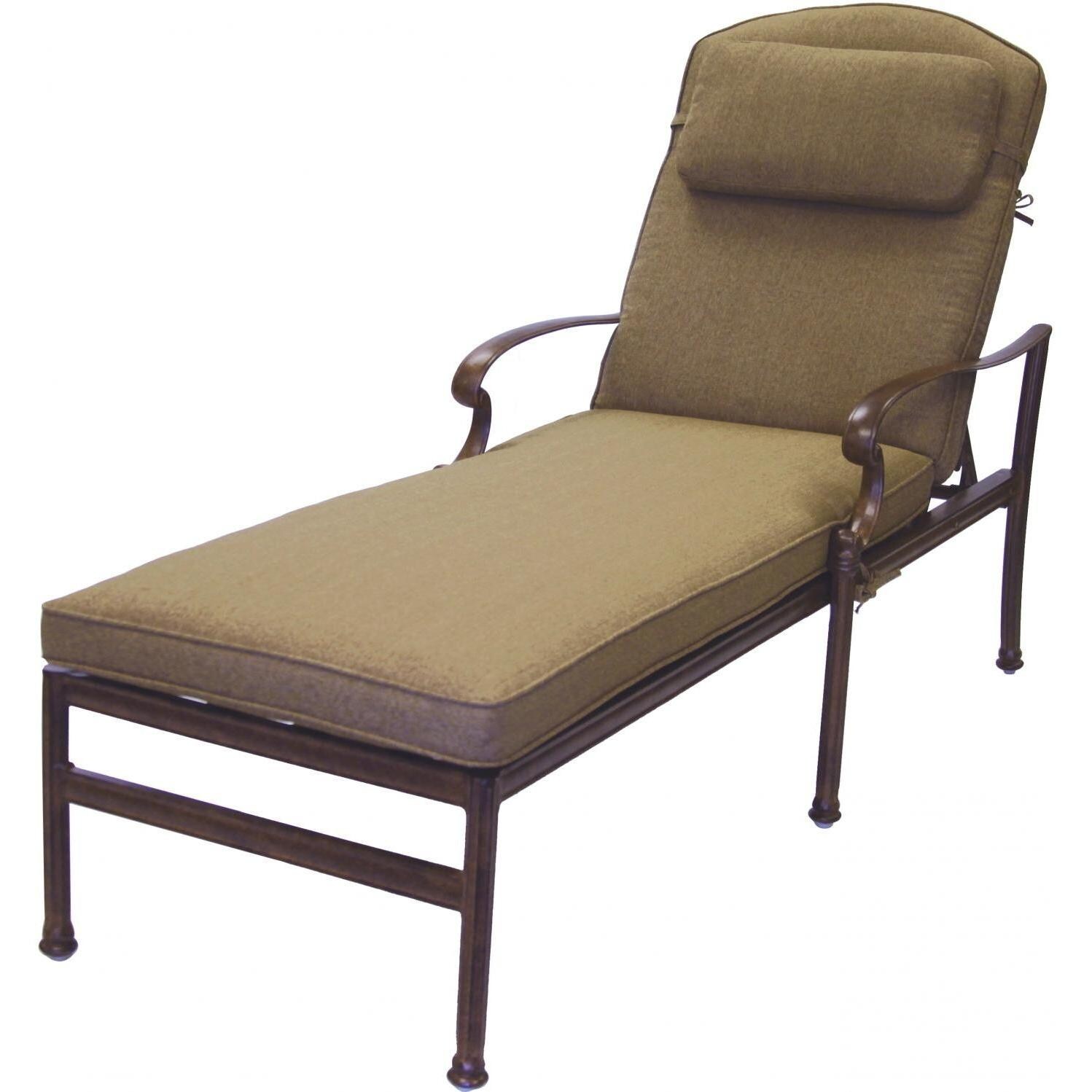 Darlee Santa Barbara Patio Chaise Lounge - Antique Bronze thumbnail