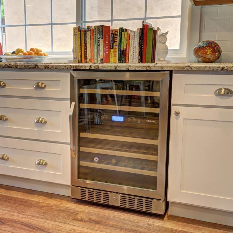 NewAir 46 Bottle Builtin Dual Zone Wine Cooler AWR460DB