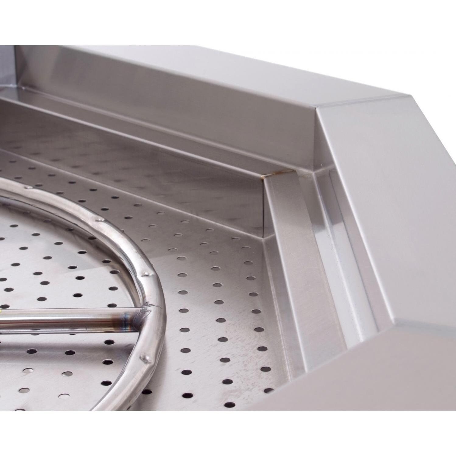 Lakeview Outdoor Designs 42-Inch Stainless Steel Octagon Fire Pit - Top Detail thumbnail