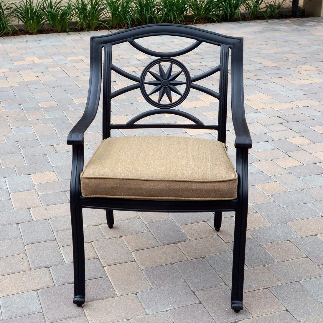 Darlee Ten Star 11-Piece Patio Dining Set with Cushions and 42 X 120 Inch Rectangular Extension Table - Chair W/ Cushion - Lifestyle thumbnail