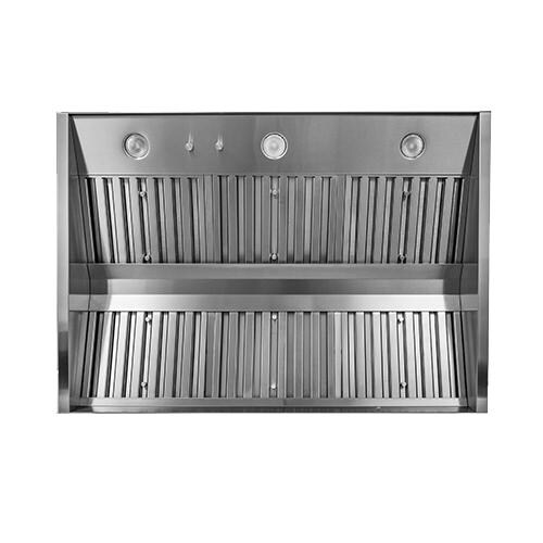 Trade-Wind 42-Inch Stainless Steel 1200 CFM Pyramid Outdoor Vent Hood - Bottom View thumbnail