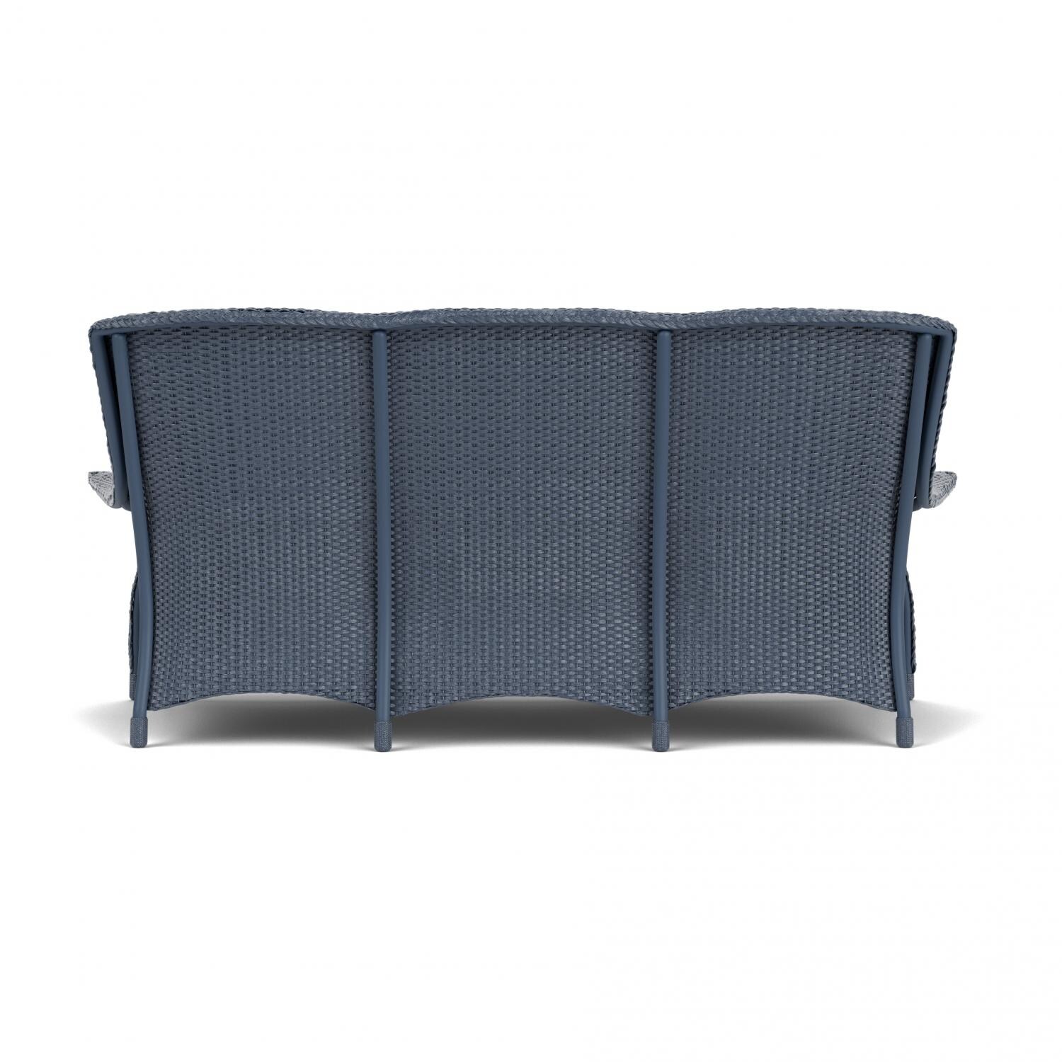 Lloyd Flanders Mandalay Sofa In Denim Blue Finish With Tundra Dove Fabric - Back thumbnail
