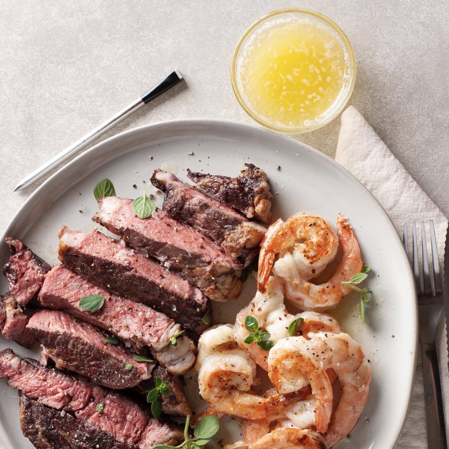 MEATER - meater+ - Extended Range Wireless Bluetooth Smart Meat Thermometer - Steak & Seafood - Lifestyle thumbnail