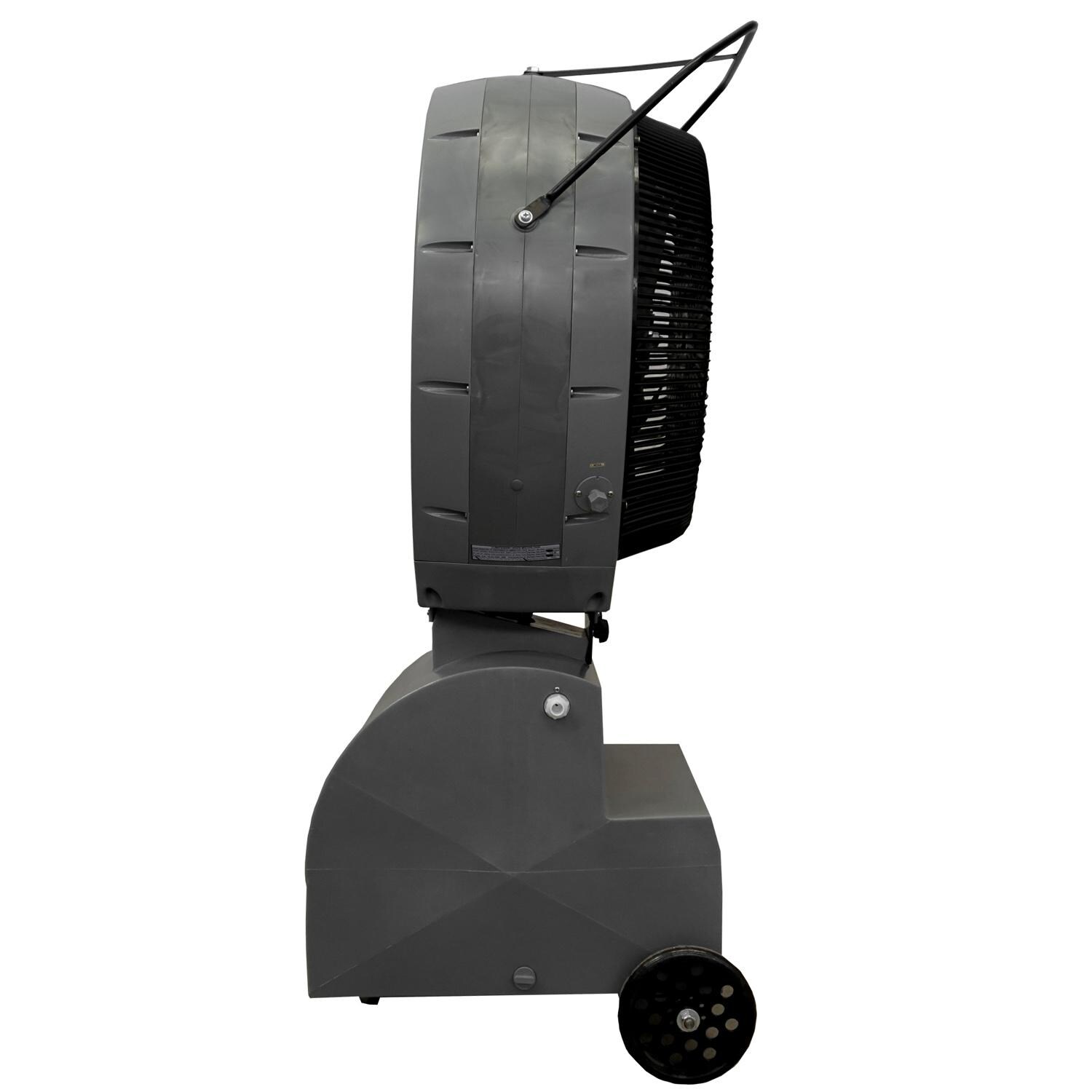 Ecojet by Joape LVP-040401 Hurricane Reservoir 18-Gallon Outdoor Misting Fan - Gray - Side View thumbnail