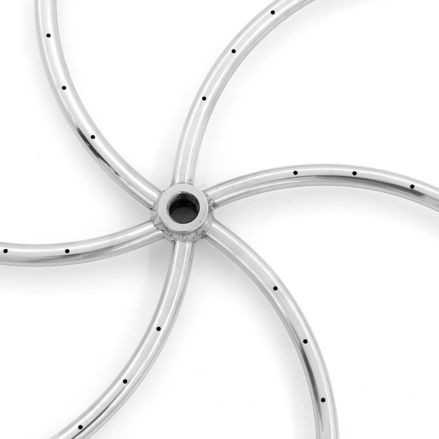 Firenado 30-Inch Spiral Ring Burner - Stainless Steel - Burner Detail thumbnail