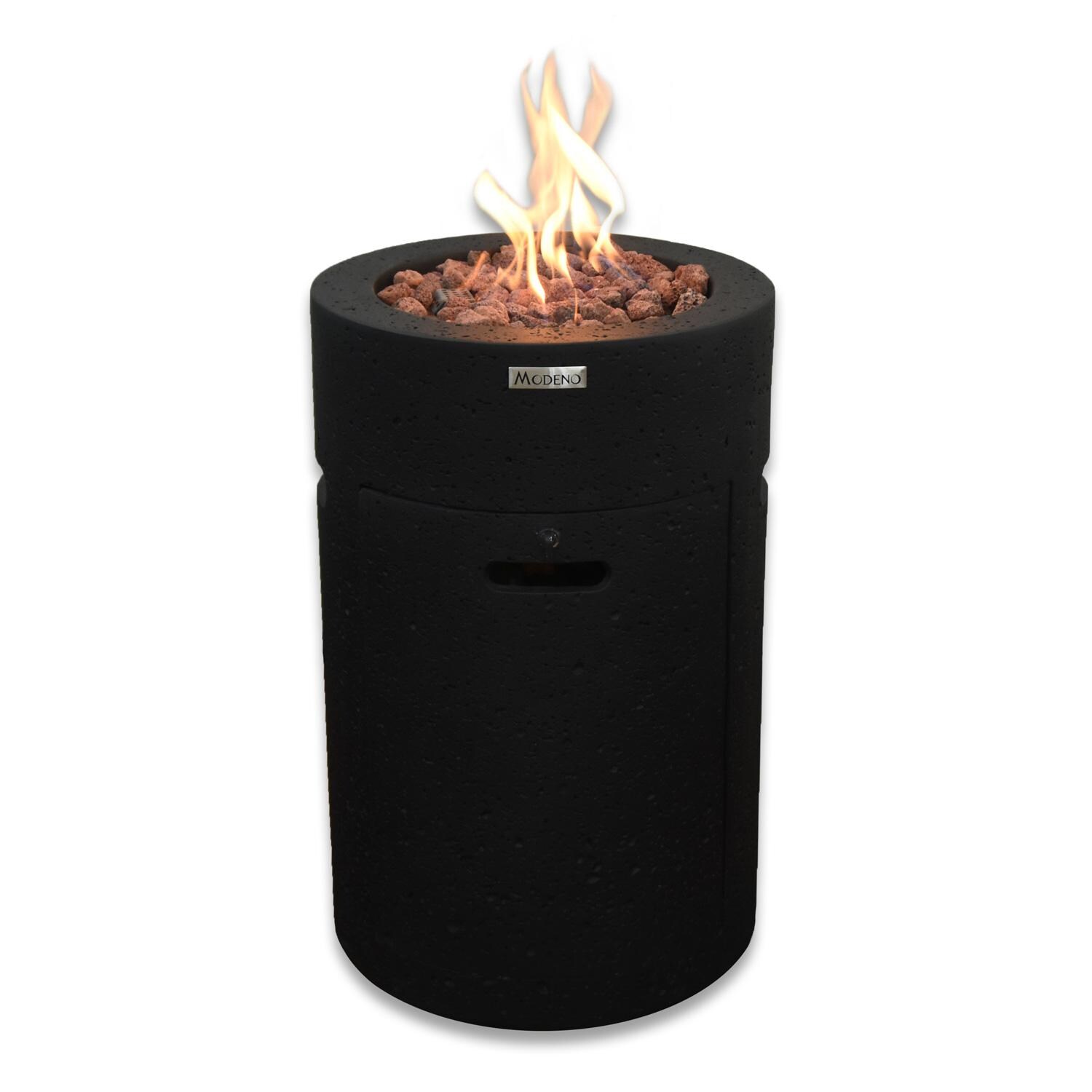 Elementi OFG602-LP Modeno Lava Tube 18-Inch Propane Fire Pit Enclosure - Front View thumbnail