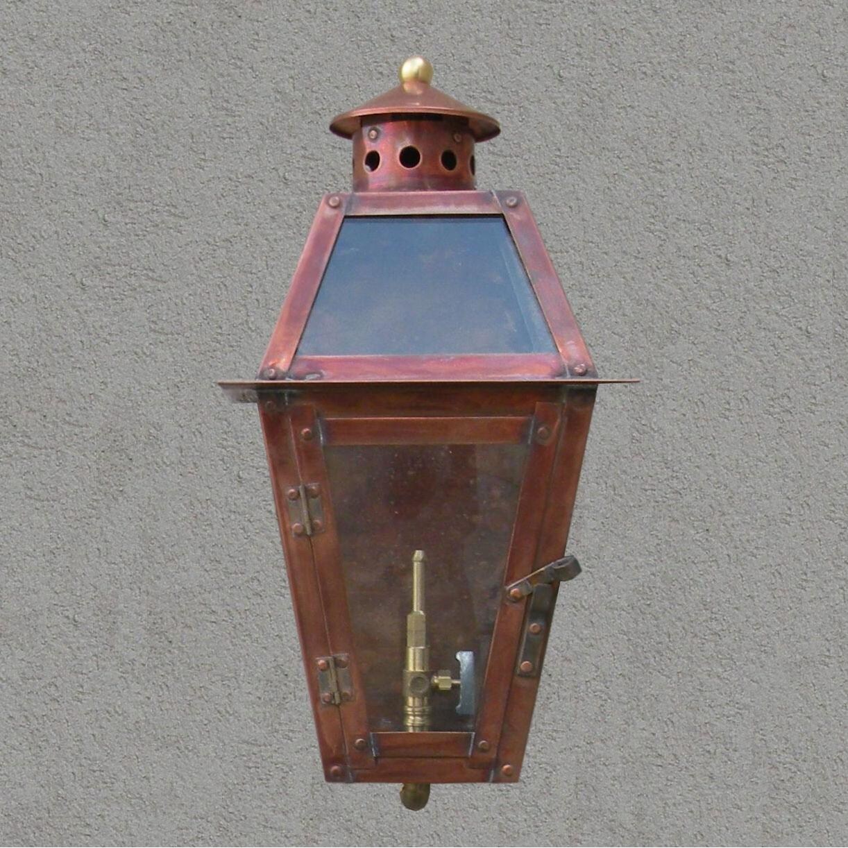 Regency GL14F Coach Light Propane Gas Light With Open Flame Burner And Manual Ignition Flush Mounted
