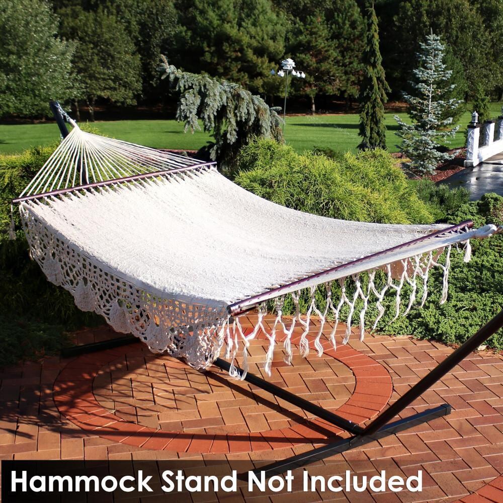 Ultimate Patio Deluxe American-Style Hammock w/ Spreader Bars - Natural - Lifestyle thumbnail