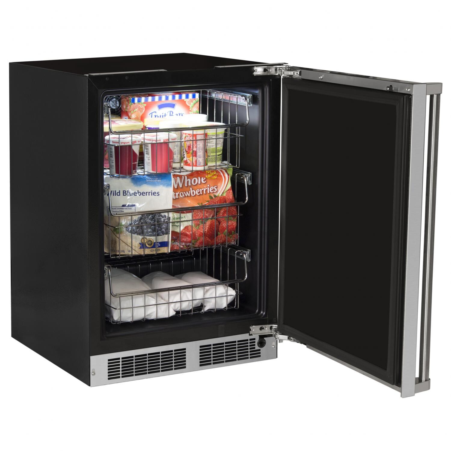 Marvel 24-Inch 4.6 Cu. Ft. Right Hinge Built-In Freezer W/ Lock - Stainless Steel With White LED Light thumbnail