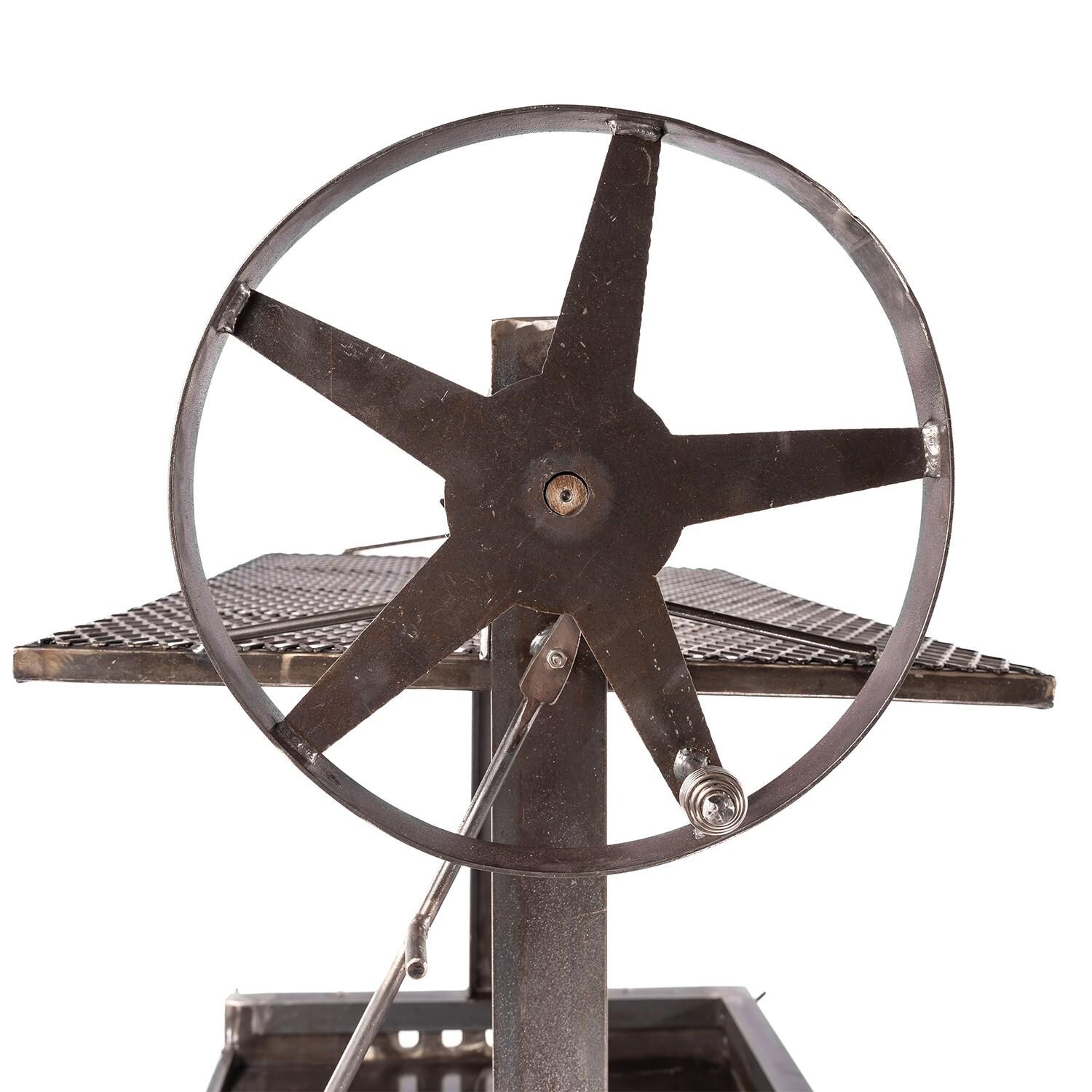 Texas Original Pits SM GRILL ATT Santa Maria Grill Attachment For Laredo Basic Live Fire Table (Live Fire Table Not Included) - Flywheel thumbnail