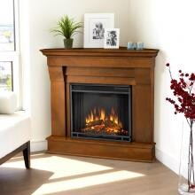 Real Flame 5950E-E Chateau 40-Inch Corner Electric Fireplace With Mantel - Espresso