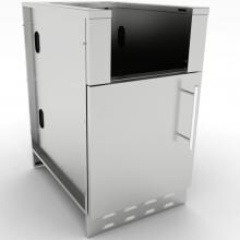 Sunstone 20-Inch Outdoor Kitchen Left-Hinge Single Door Appliance Cabinet - SAC20CSDL