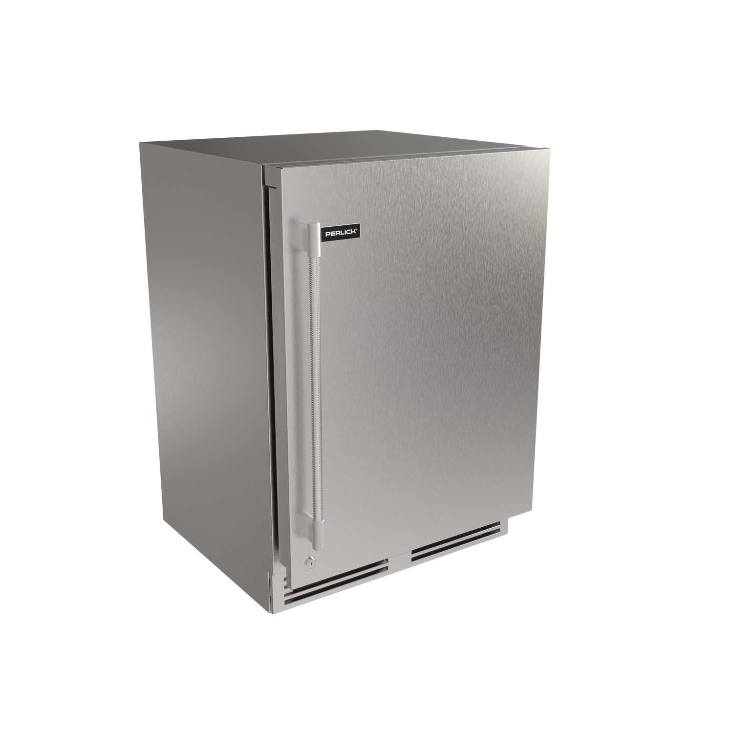 Perlick G5 Luxe 24-in Stainless Steel Indoor/Outdoor Dual Zone Wine Reserve - Right Hinge - White Background thumbnail