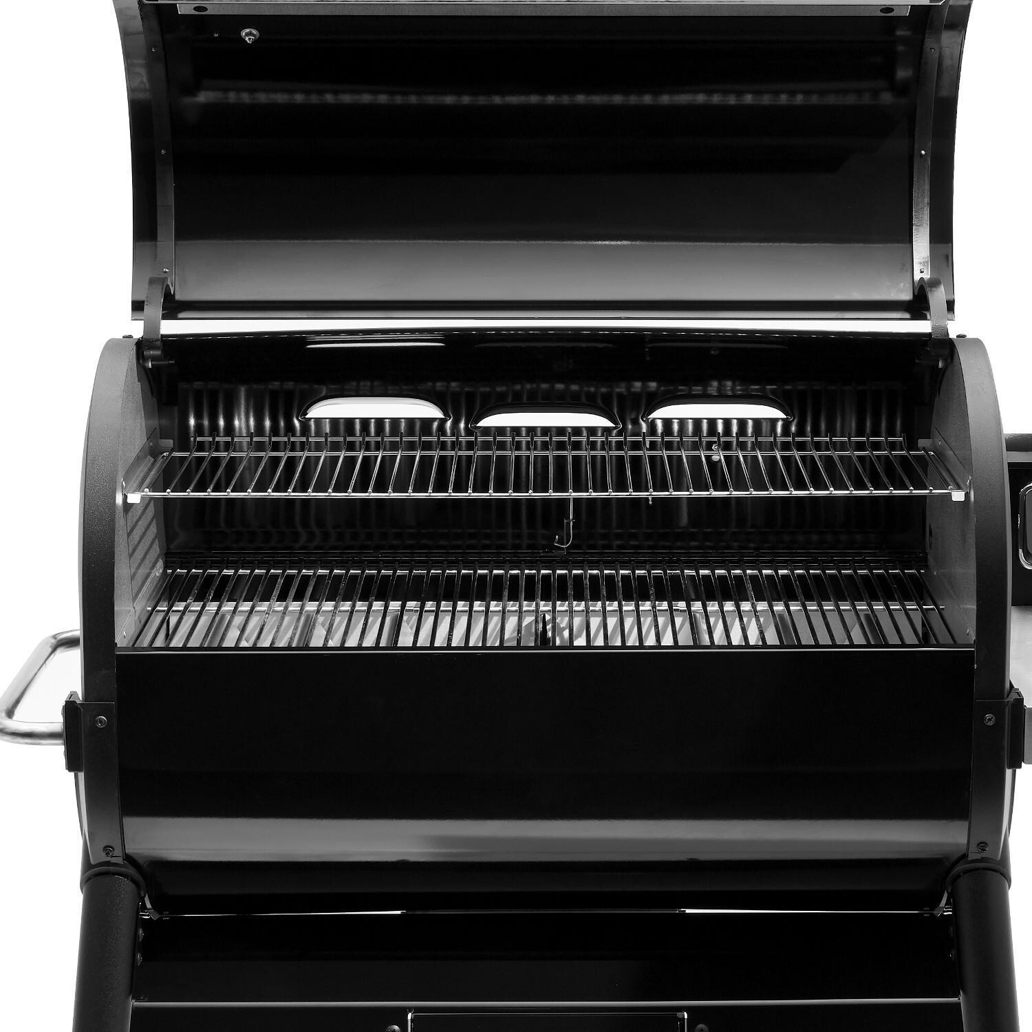 Weber - 23510201 - SmokeFire EX6 Gen 2 36-Inch Wi-Fi Enabled Wood Fired Pellet Grill - Open Closeup thumbnail