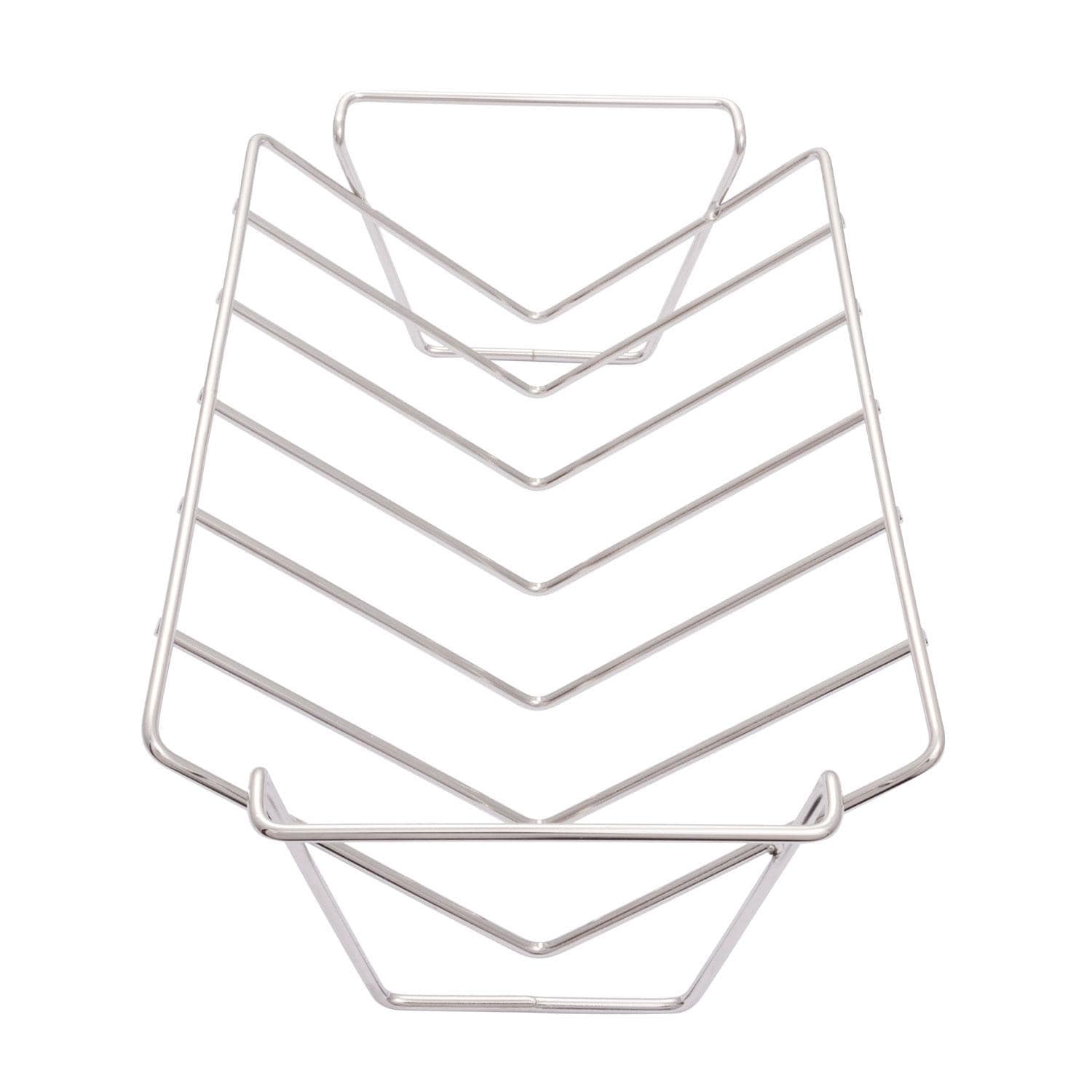 Charbroil 1944364R04 Grill+ Rib & Roast Rack - Side View - Rib Rack - White Background thumbnail