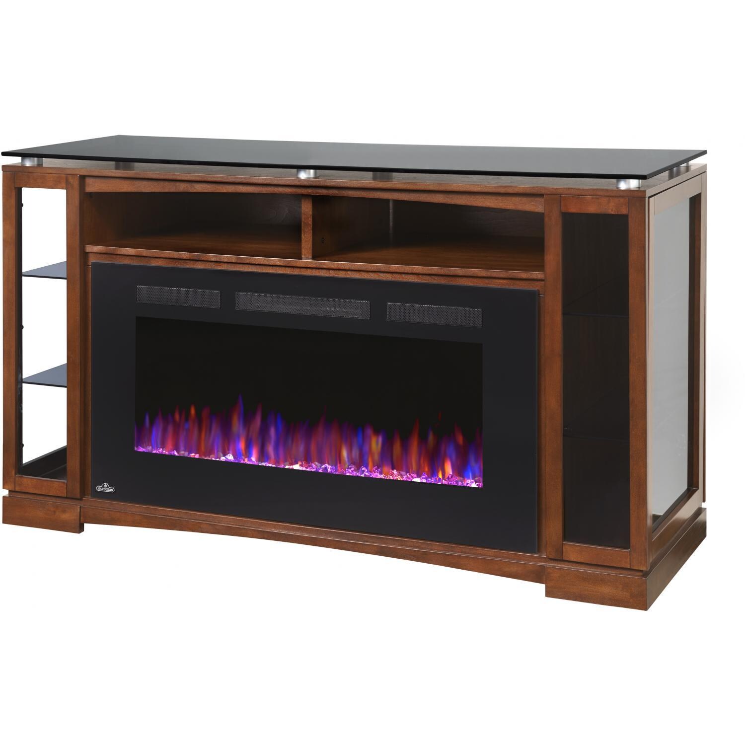 Napoleon Shelton 60Inch Electric Fireplace Media Console with 42Inch