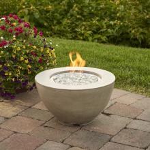 The Outdoor GreatRoom Company Cove 19-Inch Round Natural Gas Fire Pit Bowl with 12-Inch Crystal Fire Burner - Natural Grey - Ships As Propane With Conversion Fittings - CV-12-NG image