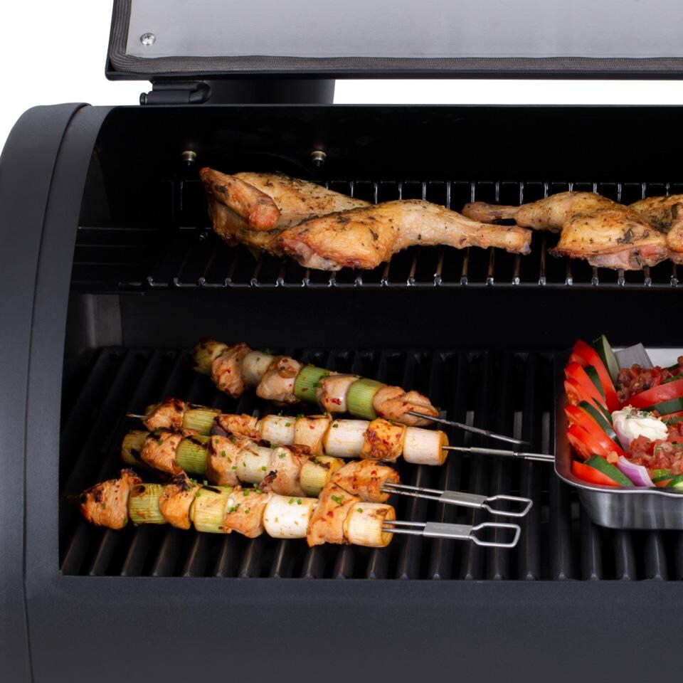 Broil King Stainless Steel Dual Prong Skewers - 4 Pack - 64049 - On Grill - Lifestyle thumbnail