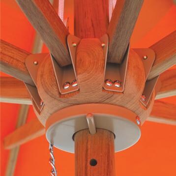 Galtech 9 Ft Teak Patio Umbrella - Designer Teak Hub thumbnail