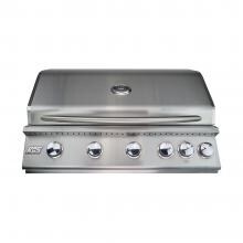 RCS Premier Series 40-Inch 5-Burner Built-In Propane Gas Grill With Rear Infrared Burner - RJC40A-LP image