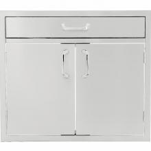 BBQGuys.com Kingston Series 30-Inch Stainless Steel Double Door & Single Drawer Combo image