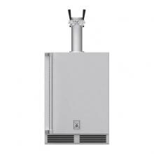 Hestan 24-Inch 5.2 Cu. Ft. Right Hinge Outdoor Rated Double Tap Beer Dispenser - GFDSR242 image