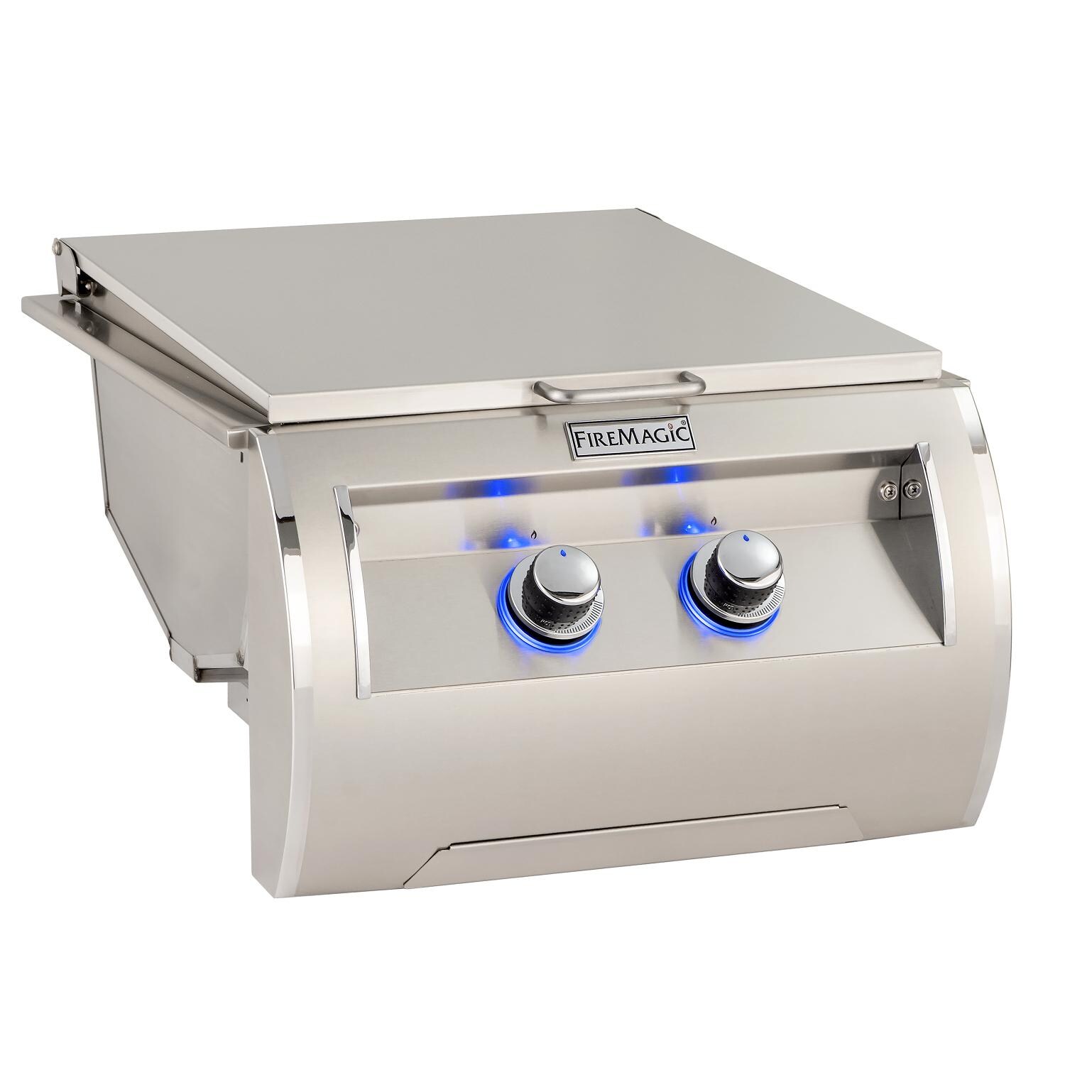 Fire Magic - 32885-1 - Echelon Diamond Natural Gas Double Infrared Searing Station - Lid On thumbnail
