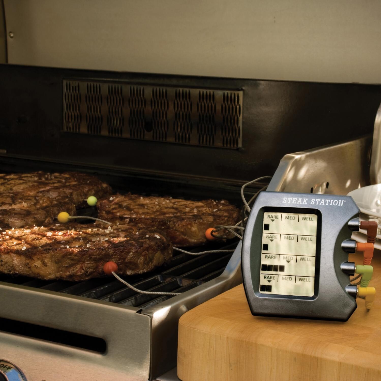 Charcoal Companion Steak Station Digital Meat Thermometer With Four Probes - Alternate View thumbnail