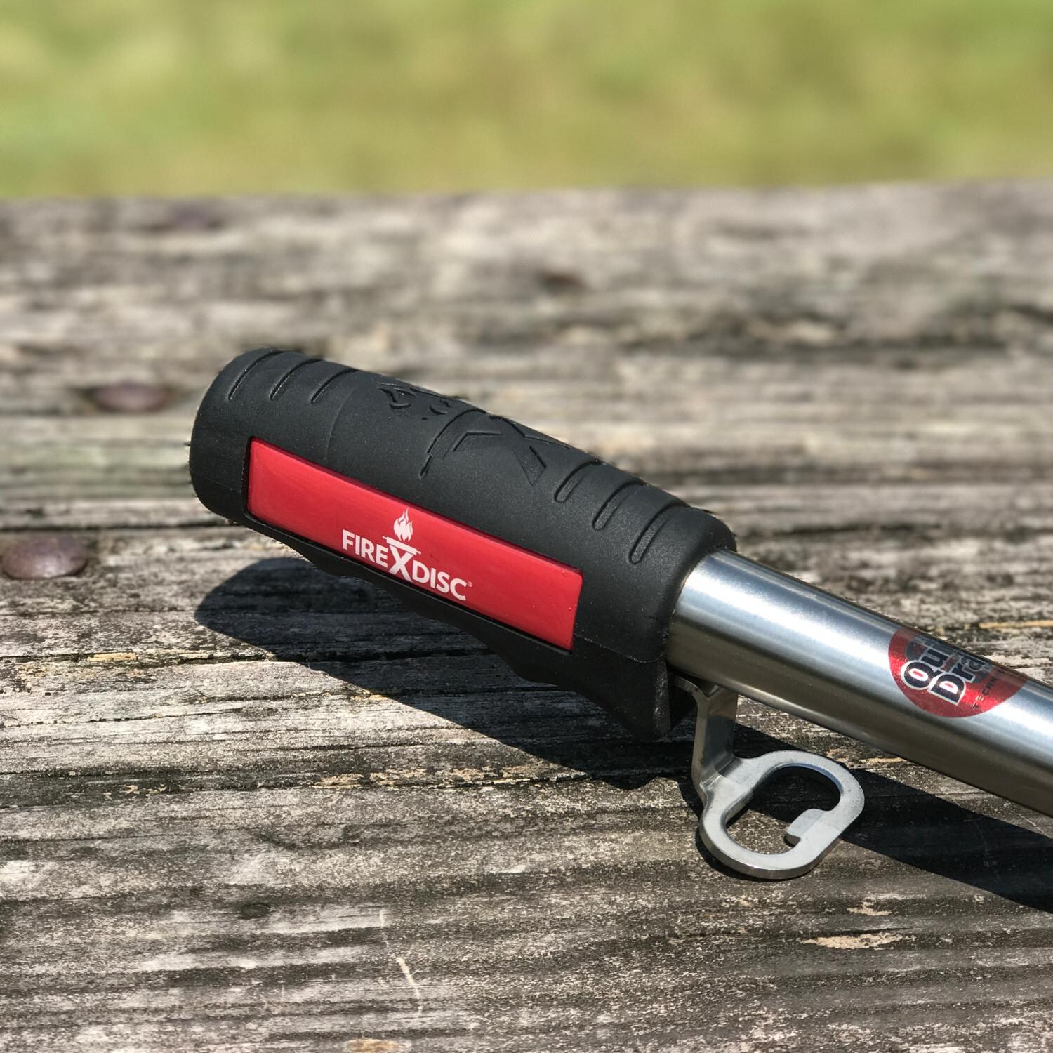 FireDisc TCGSKM Ultimate Frying Weapon 22-Inch Perforated Spatula - Grip With Hanger Hook & Bottle Opener thumbnail