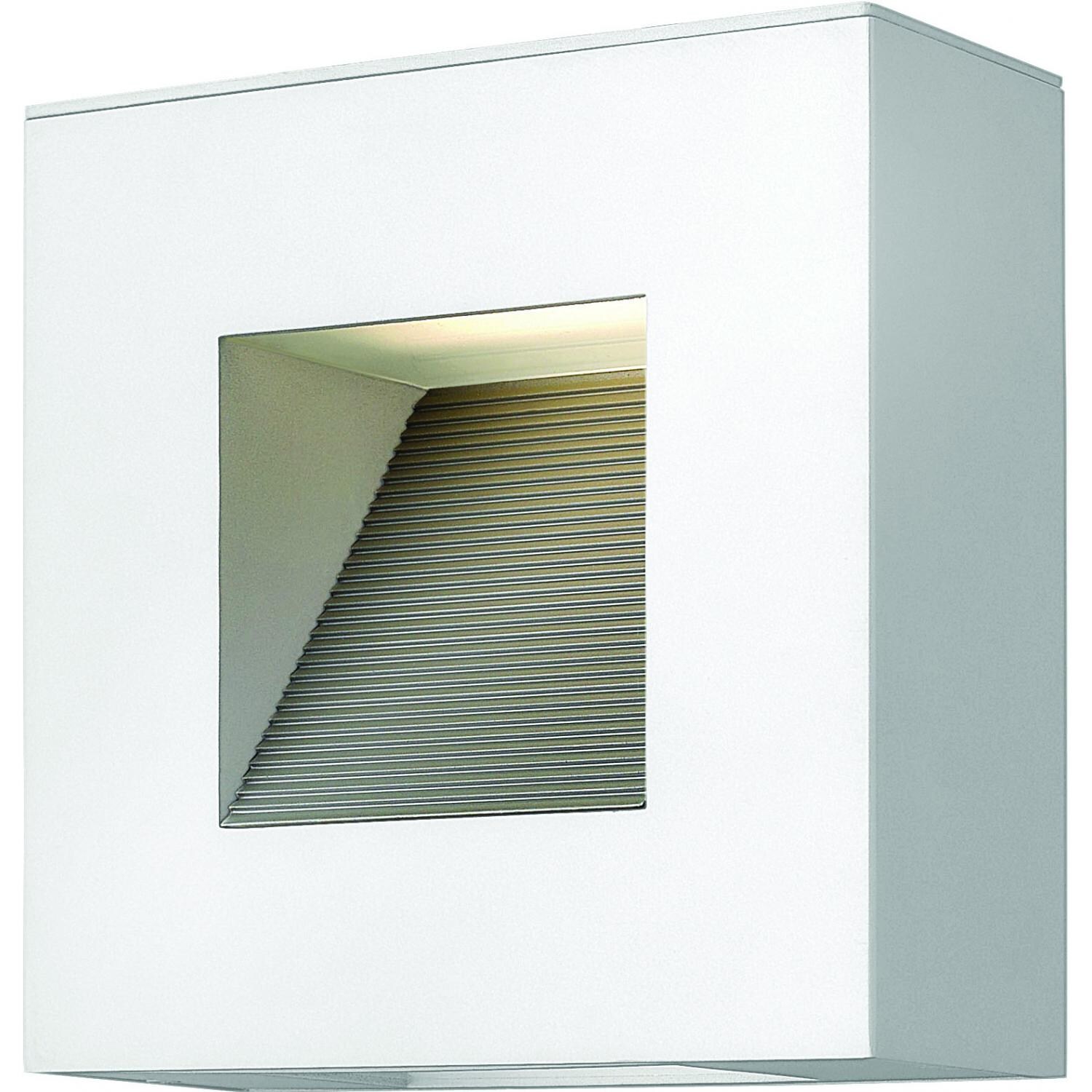 Hinkley Lighting Luna Two Light 9-Inch LED Dark Sky Outdoor Wall Light - Satin White - 1647SW-LED image